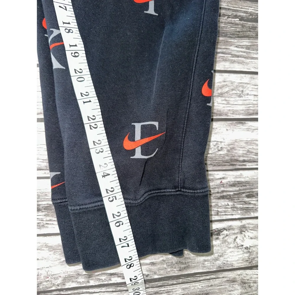 Nike Sportswear Club AOP Fleece‎ Joggers Men large Black Red Gray Swoosh Pants